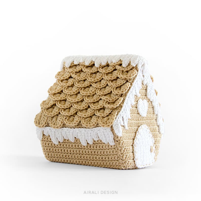 Nordic Gingerbread House Crochet PDF pattern crochet christmas amigurumi decoration image 4