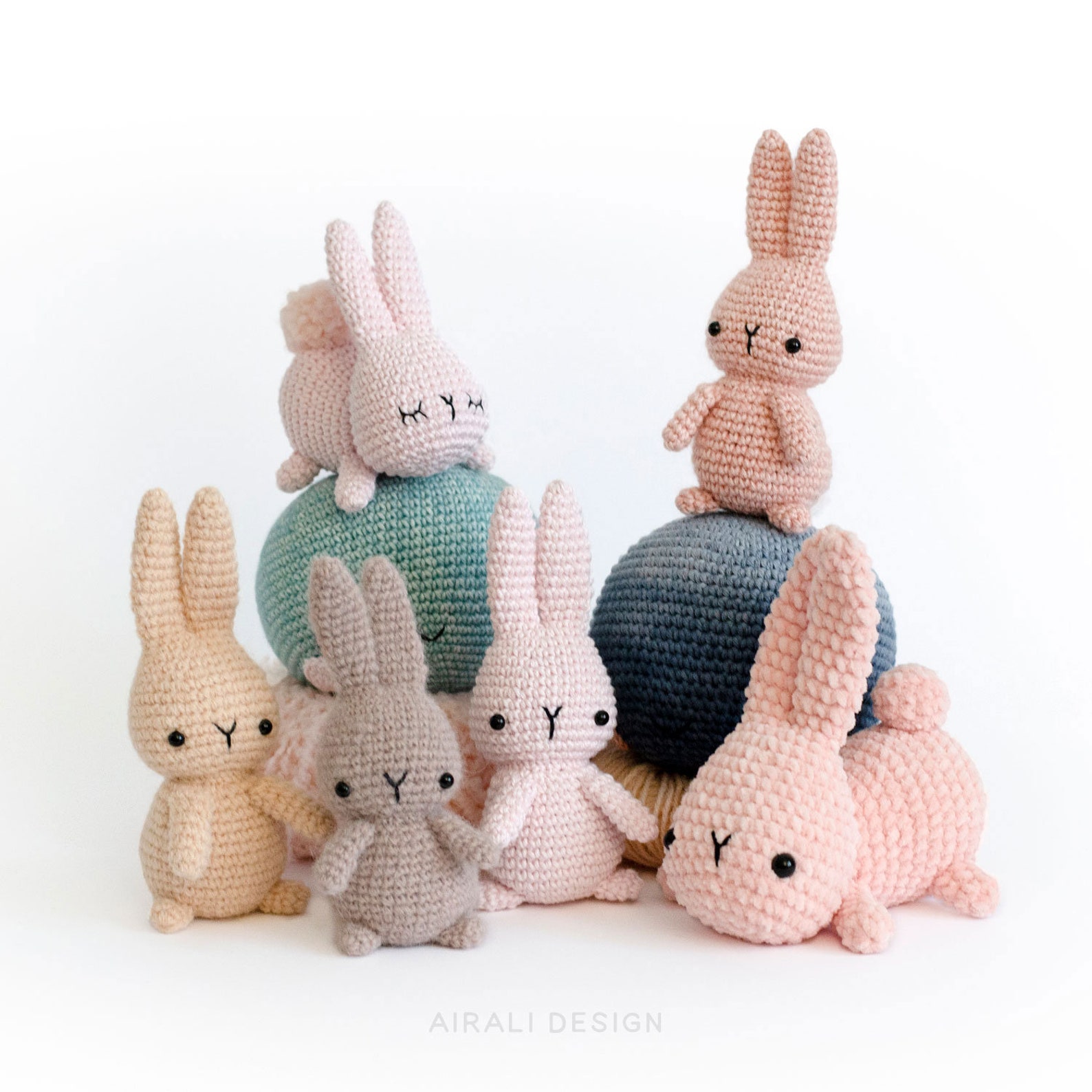 Moon Rabbit | Amigurumi Crochet PDF Pattern | Standing Bunny + Sleeping ...