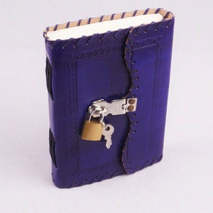 Handmade Leather Journal Diary with Lock for men and women | Best for Travel Diary Junk Journal Journals to Write in (7x5 inch)