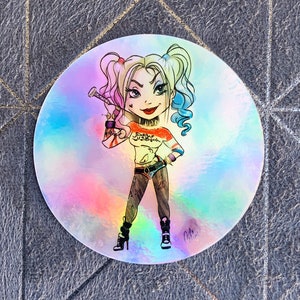 Chica descarada - Pegatina holográfica