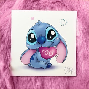 Stitch amoureux - strass