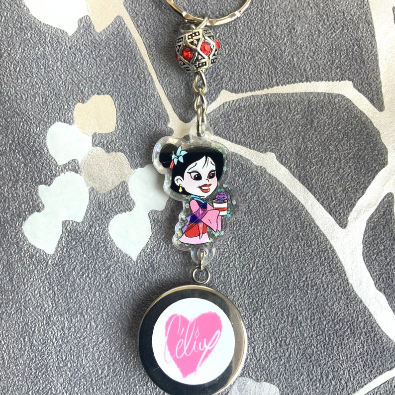 Chibi Mulan Custom Acrylic Keychain
