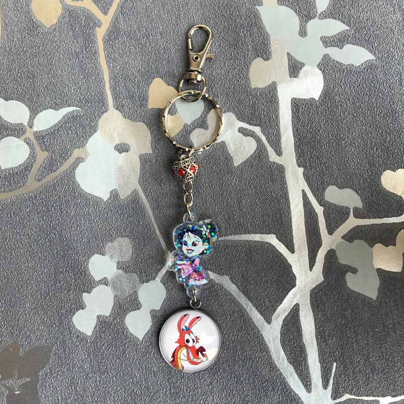 Chibi Mulan Custom Acrylic Keychain