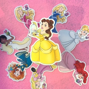 Gourmandises de Princesses - Stickers pailletés