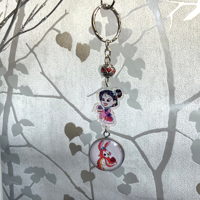 Chibi Mulan Custom Acrylic Keychain