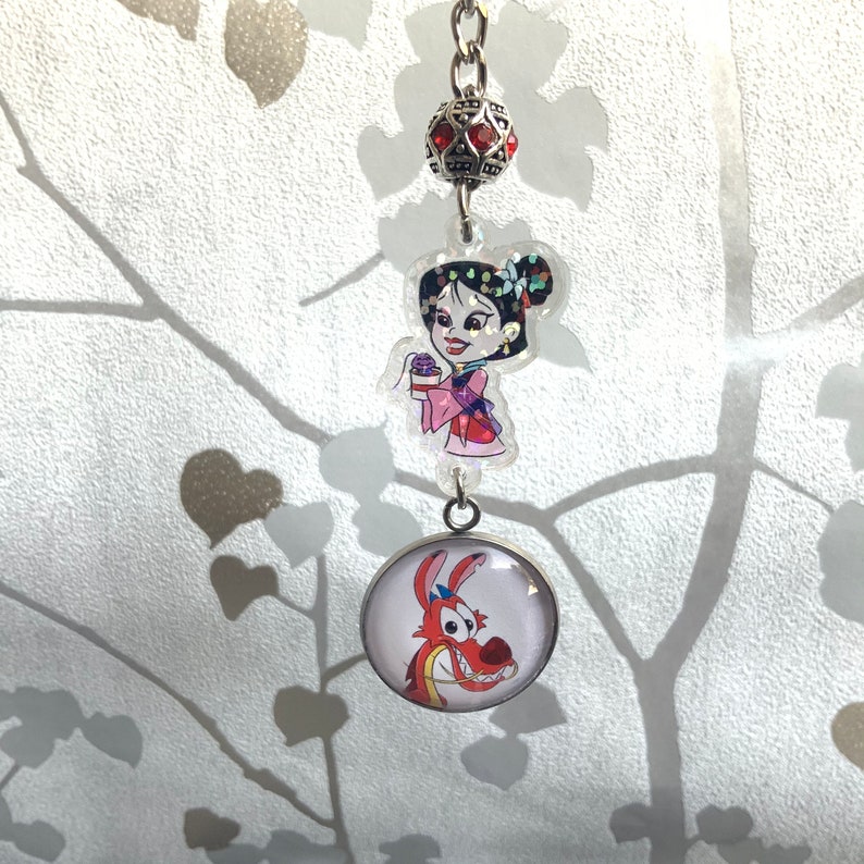 Chibi Mulan Custom Acrylic Keychain