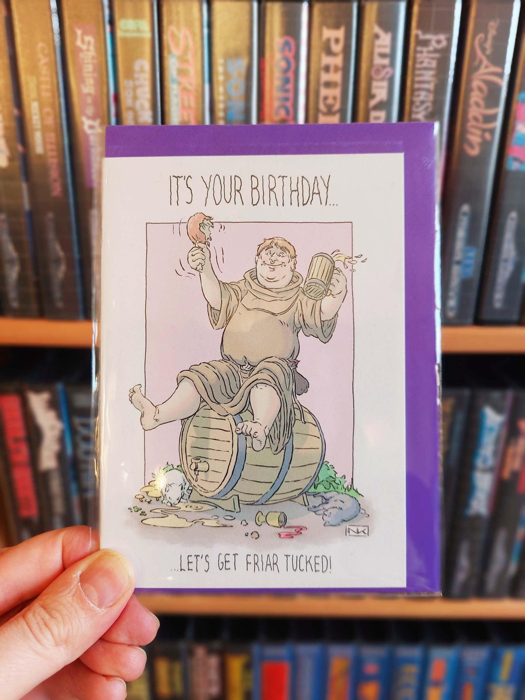 Funny Friar Birthday Card: Cheeky Illustrated Greetings - Etsy
