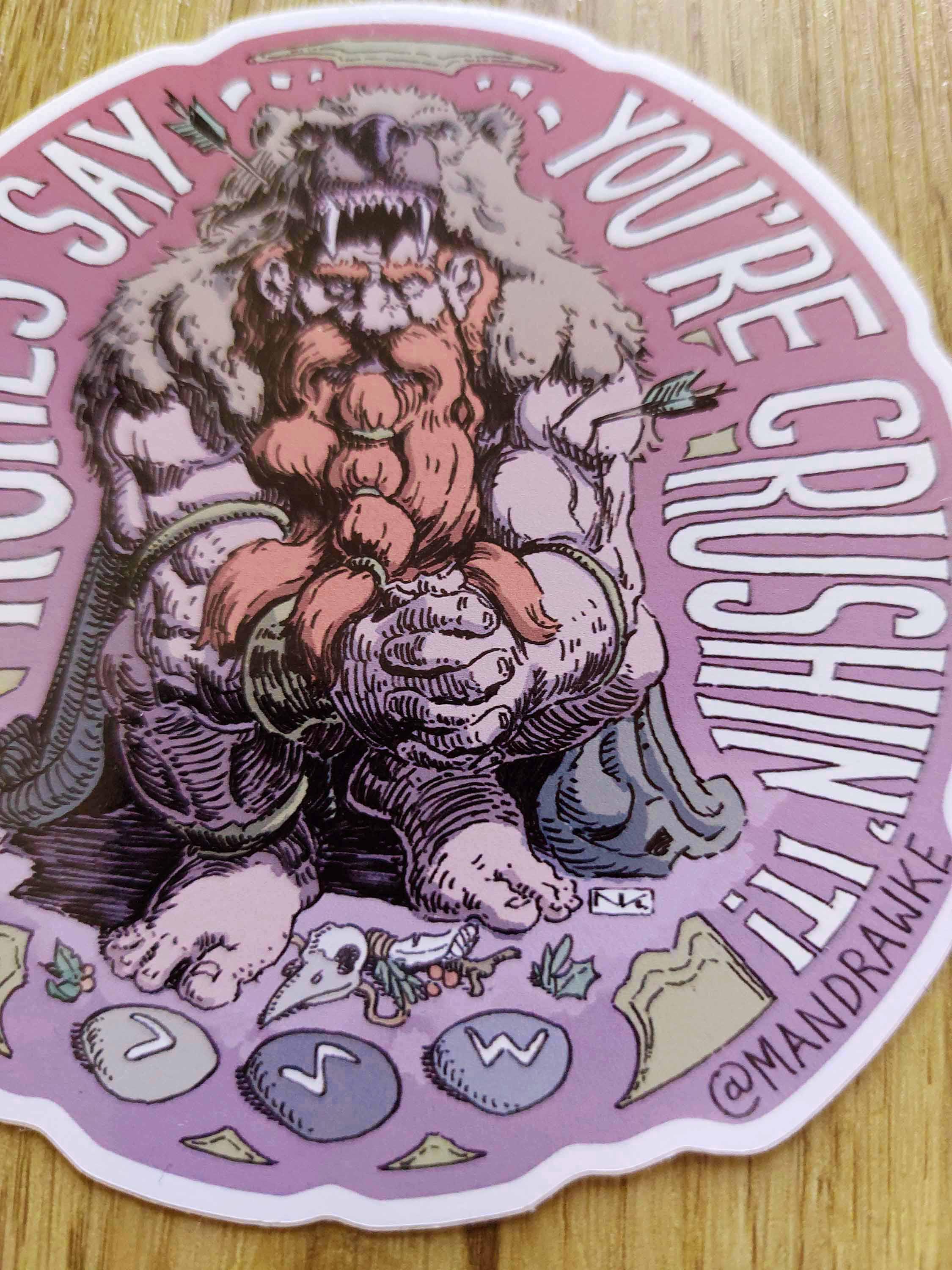 Fantasy Dwarf Vinyl Sticker: Runes, Tolkien Inspired Gift - Etsy