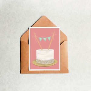 A6 Greeting Card « HBD » Royaume-Uni, Carte de vœux d’anniversaire, Joyeux anniversaire