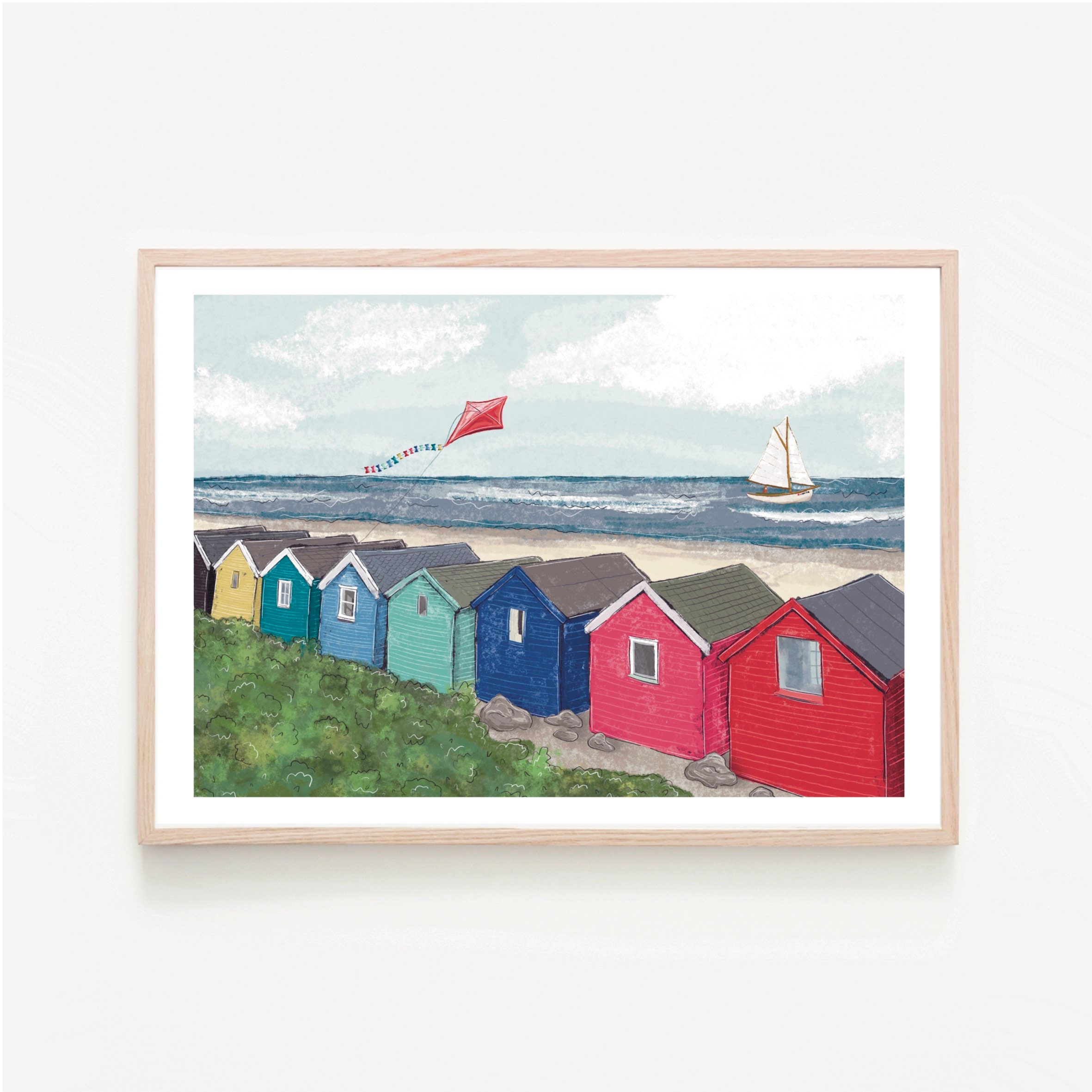 Southwold Suffolk England UK Art Print southwold Beach Huts, Southwold