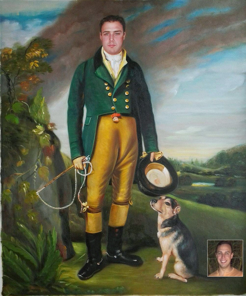 Custom oil portrait Hand painted oil painting Portrait on | Etsy