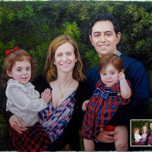 Custom oil portrait, Hand painted oil portrait, Oil painting portrait, Portrait painting from photo, Portrait on canvas, Family portrait etc