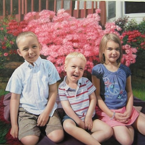 Custom oil portrait, Hand painted oil portrait, Oil painting portrait, Portrait painting from photo, Portrait on canvas, Family portrait etc