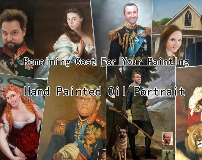 Custom Portrait Oil Painting on Canvas: Hand-painted From Photo - Etsy ...