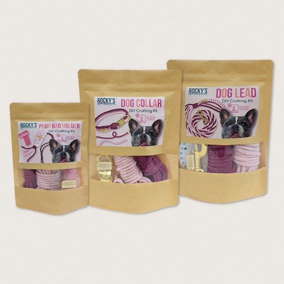 Pink Dog Accessories Bundle, Make Your Own Matching Dog Set