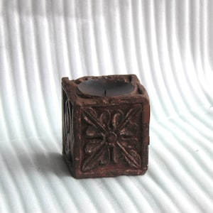 Old Vintage Wooden Candle Holder / Wooden Candle Stand / Handmade Indian Furniture / Home Decorative /Antique Indian Temple pillar Base