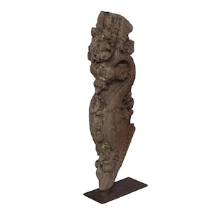 Vintage Hand-Carved Wall Bracket