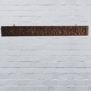 Vintage Wooden Wall Decor Panel, Antique Door Panel, Old Wooden Hand Carved Wall Panel, Indian Furniture, Wall Decor, Home Decor 119