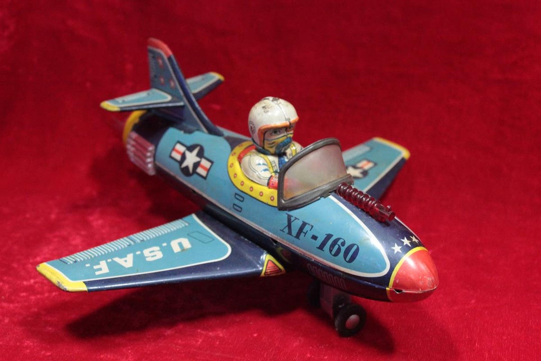 ビンテージブリキおもちゃ 希少なアメリカ空軍 XF-160 航空機モデル