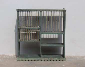 Vintage Indian Wall Rack, Rustic Wooden Old Kitchen Rack, Rack bagno, mensole galleggianti a parete, mensole bagno,