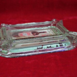 Glazen sigaret Asbak Oude Vintage Antiek Verzamelobject, Glas Asbak Sigaretten Sigaren Asbak