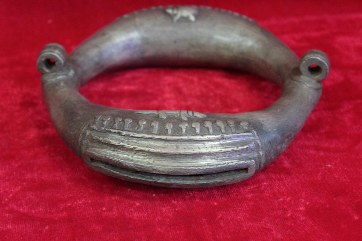 Old Brass Silambu Bangles – Tamil Temple Antique Hand/leg Jewelry ...
