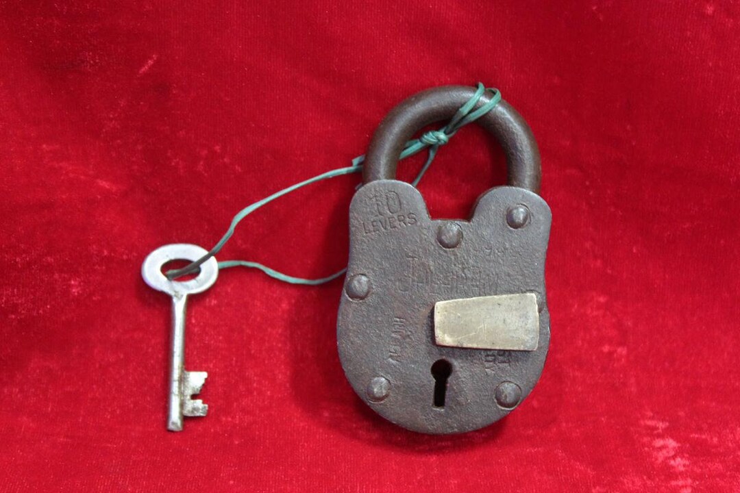 Iron Brass Lock and Key Old Vintage Antique Rare Collectible - Etsy