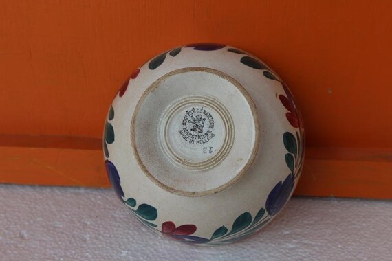 Vintage Societe Ceramique Maestricht Serving Bowl, Made in Holland