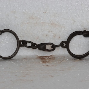 Iron Lock Handcuff Old Vintage Antique Decorative Collectible
