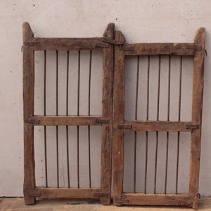 Antikes indisches Teak Holz Garten Hundetor