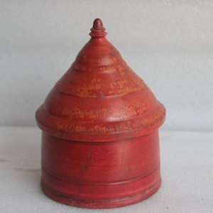 Wooden tikka box, Tikka Bindi ethnic wood box cod, Pooja Box Antique Decor Collectible, personal box, table decor, jewelry box, collectibles