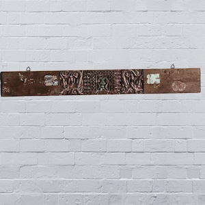 Vintage Wooden Wall Decor Panel, Antique Door Panel, Wall Decor, Old Wooden Hand Carved Wall Panel, Indian Furniture, Home Decorative 135