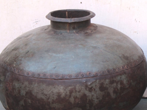 Iron Indian Water Pot For Planter Iron Indian Water Pot For Planter