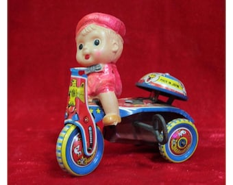 Juguete de hojalata vintage / Hecho en Japón / Pieza de colección antigua y rara para decoración del hogar