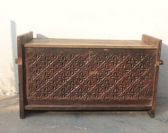 Antique Wooden Storage Box