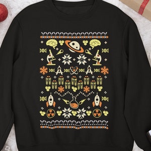 Funny Ugly Science Christmas Sweater Science Christmas Sweatshirt Science Sweater Science Shirt Science Sweatshirt Science Christmas Gift