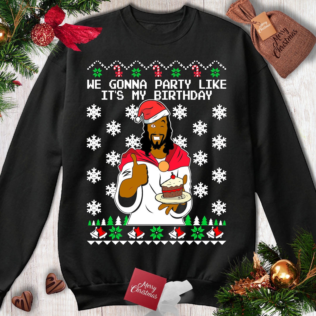 Black Jesus Sweater Black Jesus Sweatshirt Black Jesus Christmas Shirt