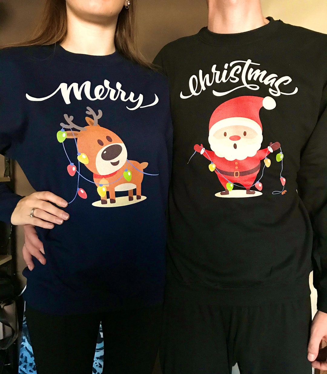 Christmas Pajamas for Couples, Couples Christmas Pajamas Set, Couple Matching Couple Christmas Pj