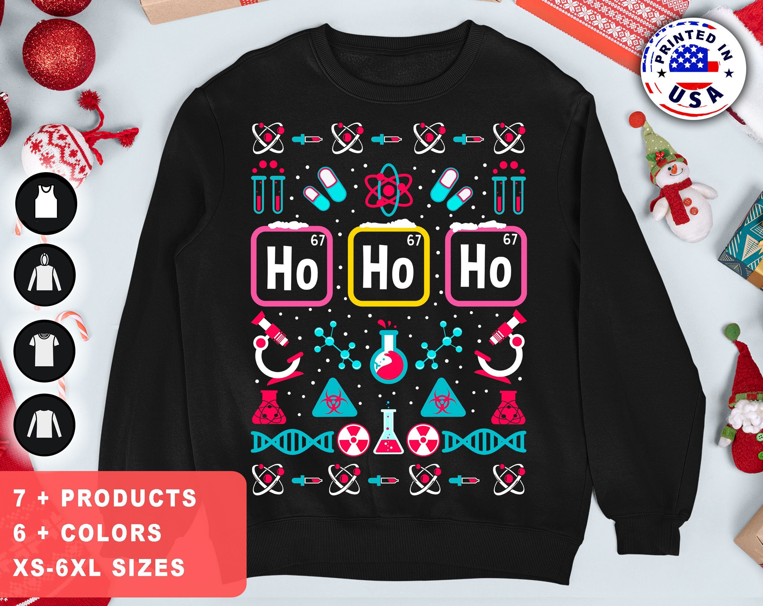 Chemistree Ugly Christmas Sweater Unisex - MOLECULE STORE