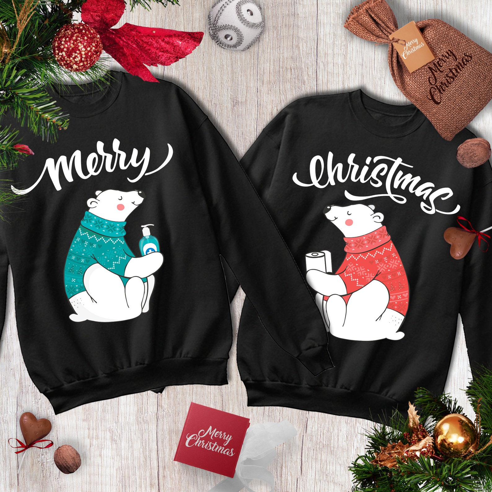 Ugly Matching Christmas Sweater 