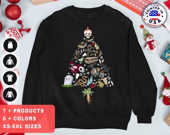 Goth Gifts Goth Ugly Christmas Sweater Goth Christmas Sweater Goth Sweater Goth Sweatshirt Goth Shirt Goth Christmas Sweatshirt