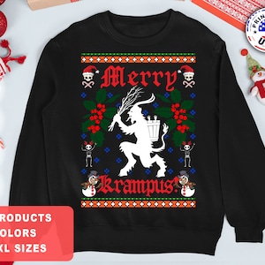Krampus Sweater Merry Krampus Christmas Sweater Krampus Ugly Christmas Sweater Krampus Sweatshirt Krampus Shirt Krampus Gifts