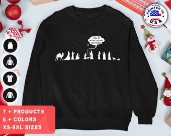 Funny Christmas Nativity Scene Meeting Email Meme Men Women Dad Joke Funny Ugly Christmas Sweater Funny Christmas Sweatshirt Christmas Shirt