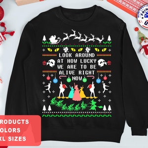 Broadway Christmas Sweater Broadway Ugly Christmas Sweater Broadway Sweatshirt Broadway Ugly Sweater T-Shirt Musical Theatre Broadway Gift
