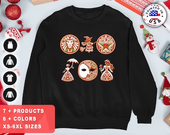 Broadway Christmas Sweater Broadway Ugly Christmas Sweater Broadway Sweatshirt Broadway Christmas Tree Sweater Musical Theatre Broadway Gift