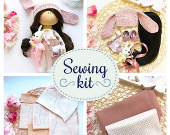 Queen Doll Handmade Girl Gift Tilda Rag Doll Small Fairy Rag Doll Pattern Tilda Doll Sewing Kit for Mom Sewing Cloth Doll Kit