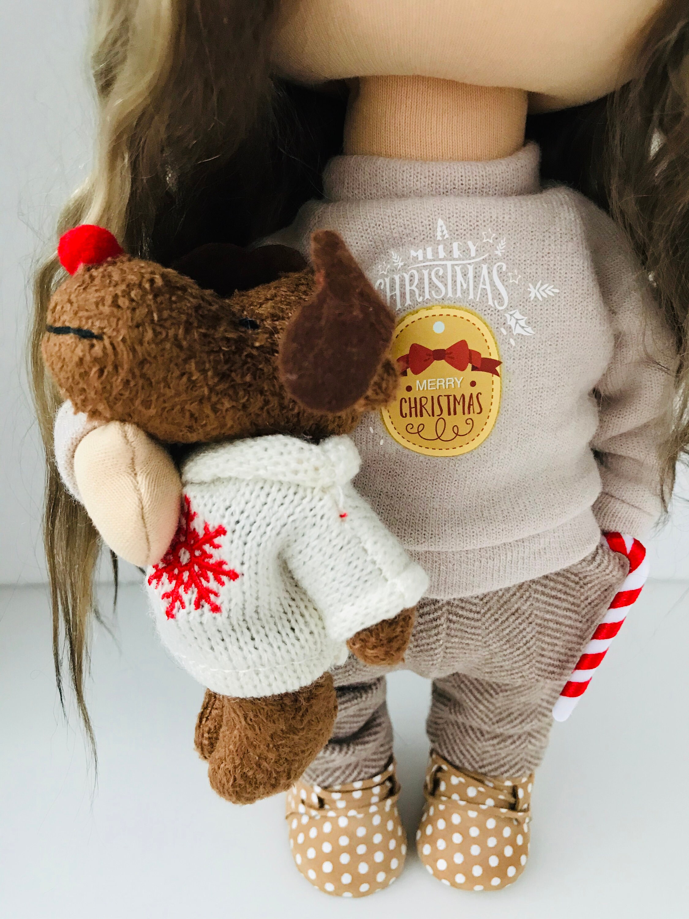 Sewing kit Handmade rag doll DIY set for making soft doll Etsy