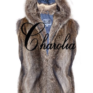 Brand New with Tags Real Raccoon Fur Vest waist coat All sizes