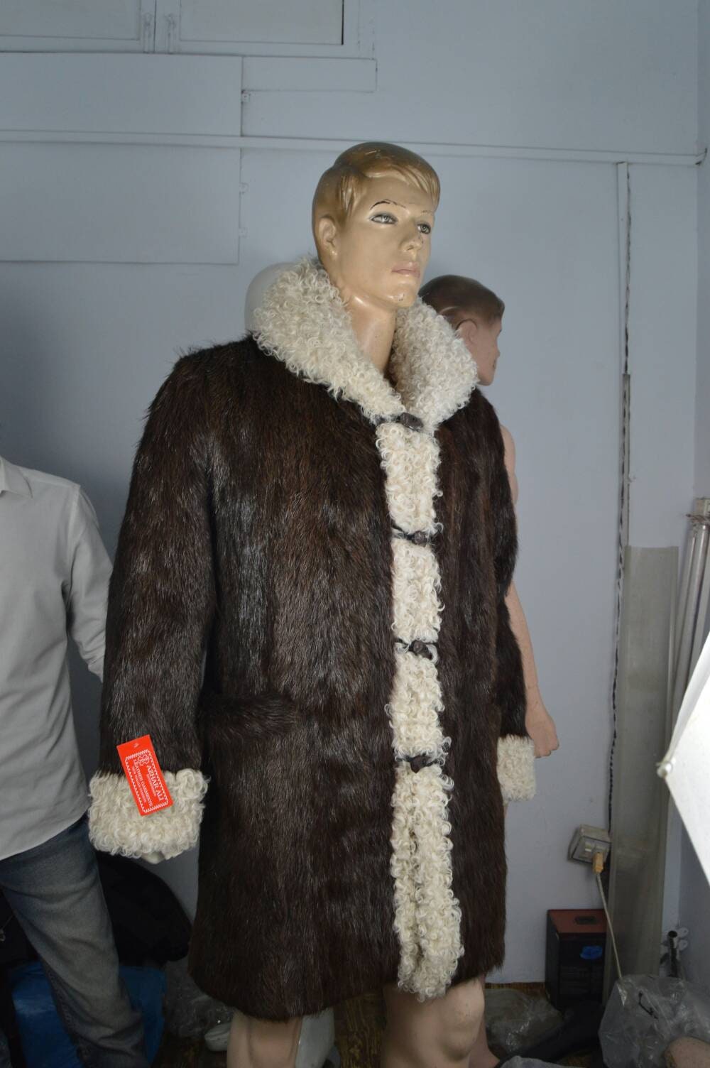 VIN DIESEL Real Nutria Abrigo de piel de pelo largo con | Etsy México