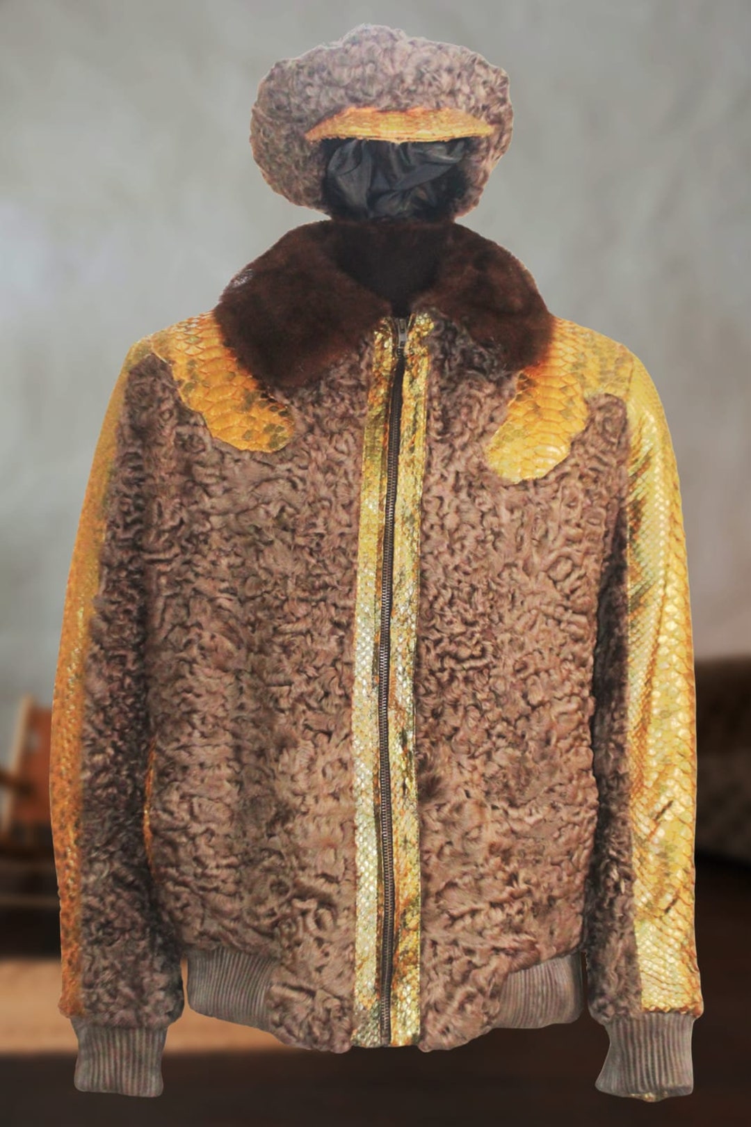 【Buffalobobs】 rare fur python jkt Buffalo Bobs Cracked Jacket – Paroxa Studios